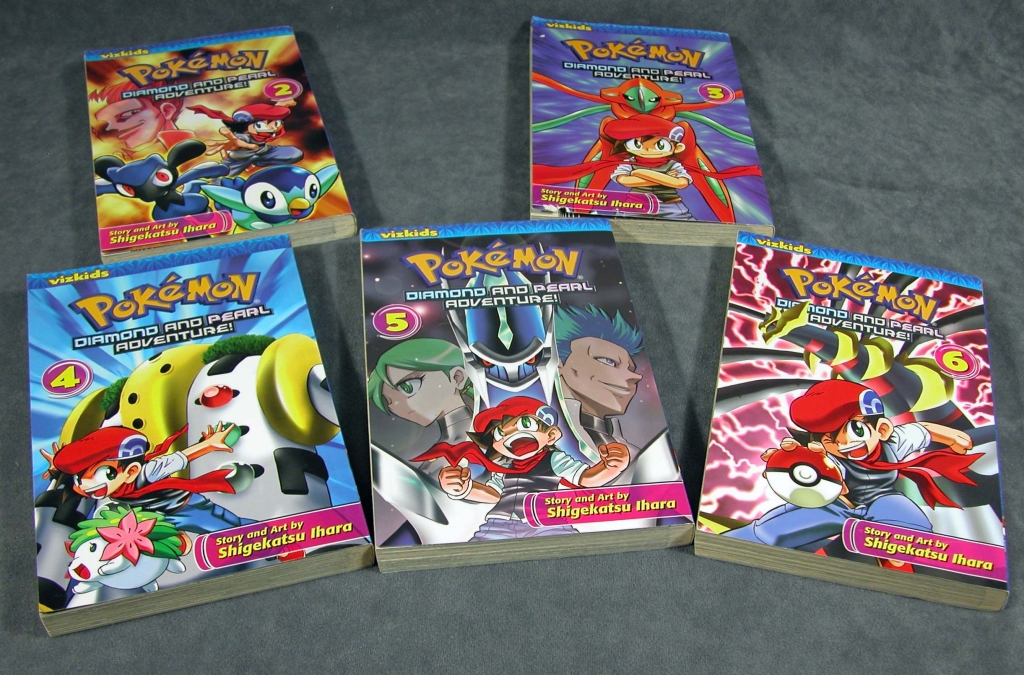 5 Pokemon Books Diamond & Pearl Adventure #2-6 Shigekatsu Ihara